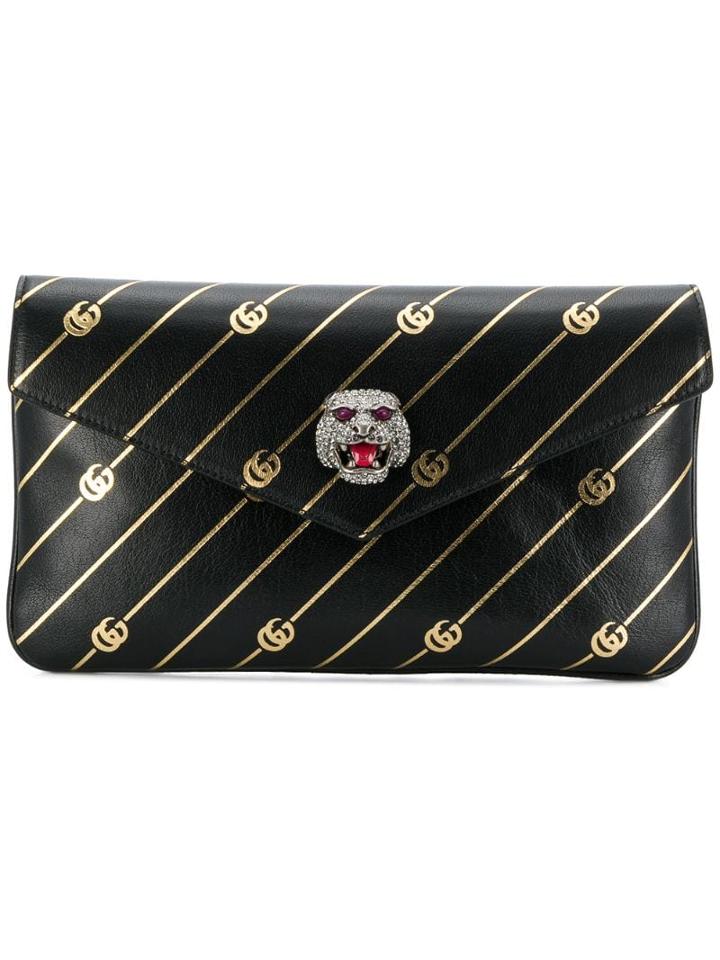 Gucci Envelope Style Clutch - Black