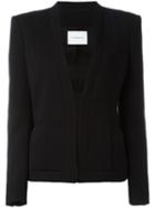 Pierre Balmain Fitted Blazer, Women's, Size: 36, Black, Polyester/acrylic/spandex/elastane/wool