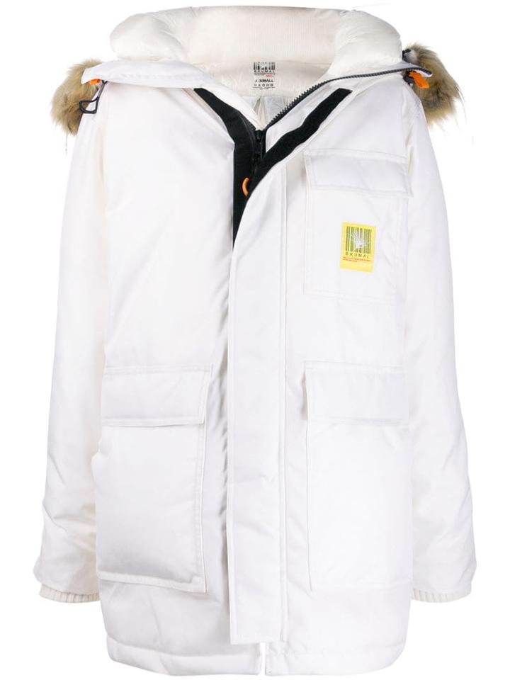Brumal Hooded Down Coat - White