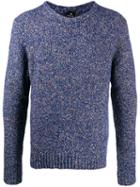 Ps Paul Smith Speckled Knit Jumper - Blue