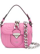 Moschino Quilted Mini Shoulder Bag - Pink & Purple