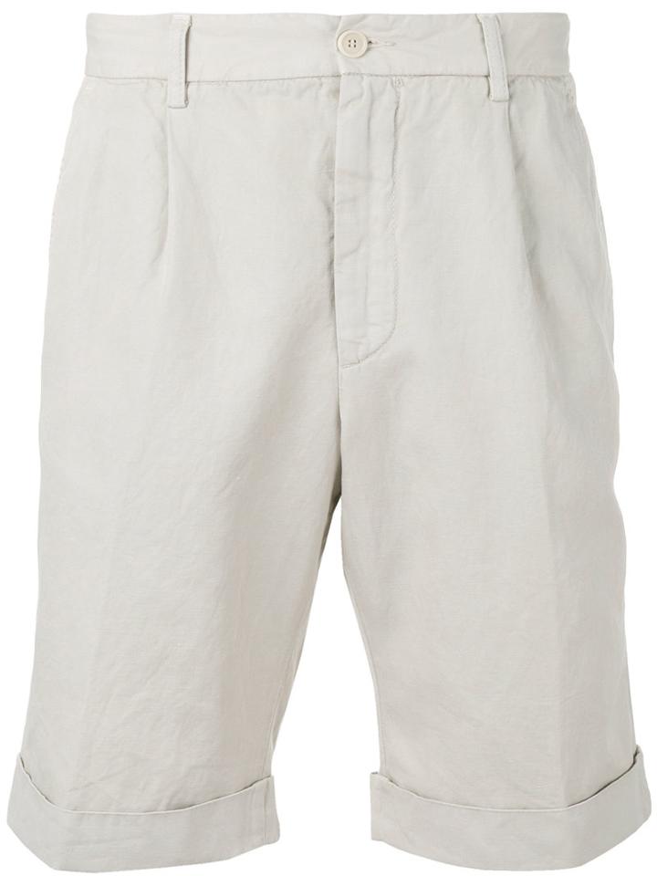 Aspesi Bermuda Shorts, Men's, Size: 50, Nude/neutrals, Cotton/linen/flax