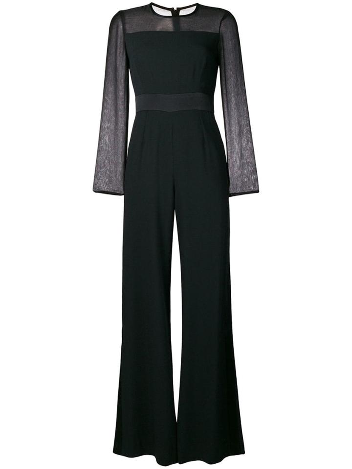 Goat Cady Chiffon Sleeve Jumpsuit - Black