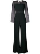 Goat Cady Chiffon Sleeve Jumpsuit - Black