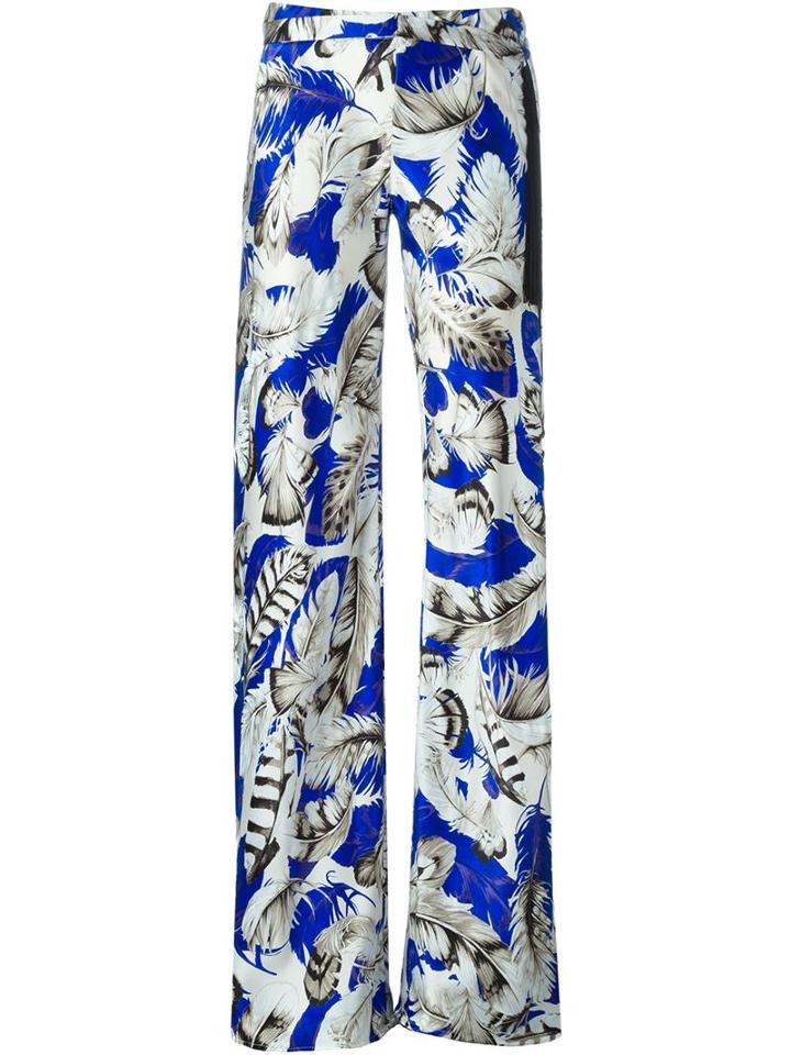 Roberto Cavalli Feather Print Trousers