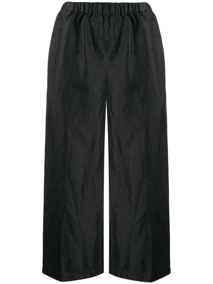 Comme Des Garçons Comme Des Garçons Cropped-length Wide Leg Trousers -