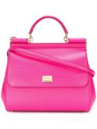 Dolce & Gabbana Large Sicily Tote, Pink/purple, Calf Leather