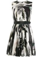 Alexander Mcqueen Abstract Print Short Dress - Black