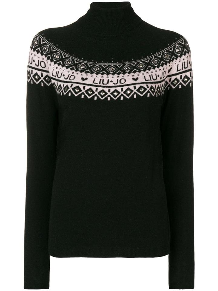 Liu Jo Turtle Neck Jumper - Black
