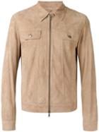 Desa 1972 Zipped Jacket, Men's, Size: 50, Nude/neutrals, Suede