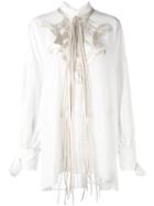 Embroidered Blouse - Women - Silk - 40, White, Silk, Ermanno Scervino