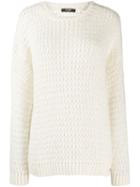 Twin-set Loose Weave Jumper - White