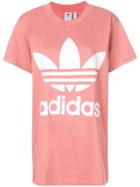 Adidas Adidas Originals Trefoil Oversized T-shirt - Pink & Purple