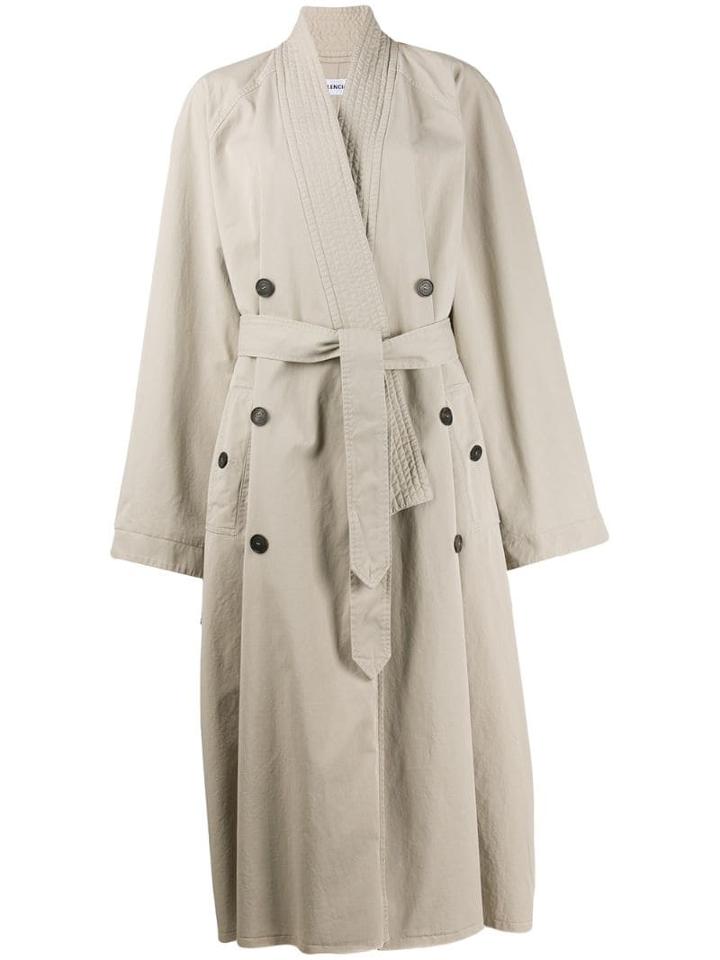 Balenciaga Judo Trench Coat - Neutrals
