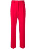 Mm6 Maison Margiela High Waist Trousers - Red