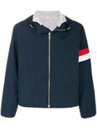 Thom Browne Hooded Zipped Jacket - Blue