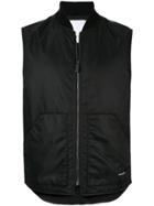 Ports V Slogan Gilet - Black