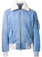 Clothsurgeon Denim Bomber Jacket, Men's, Size: Medium, Blue, Cotton