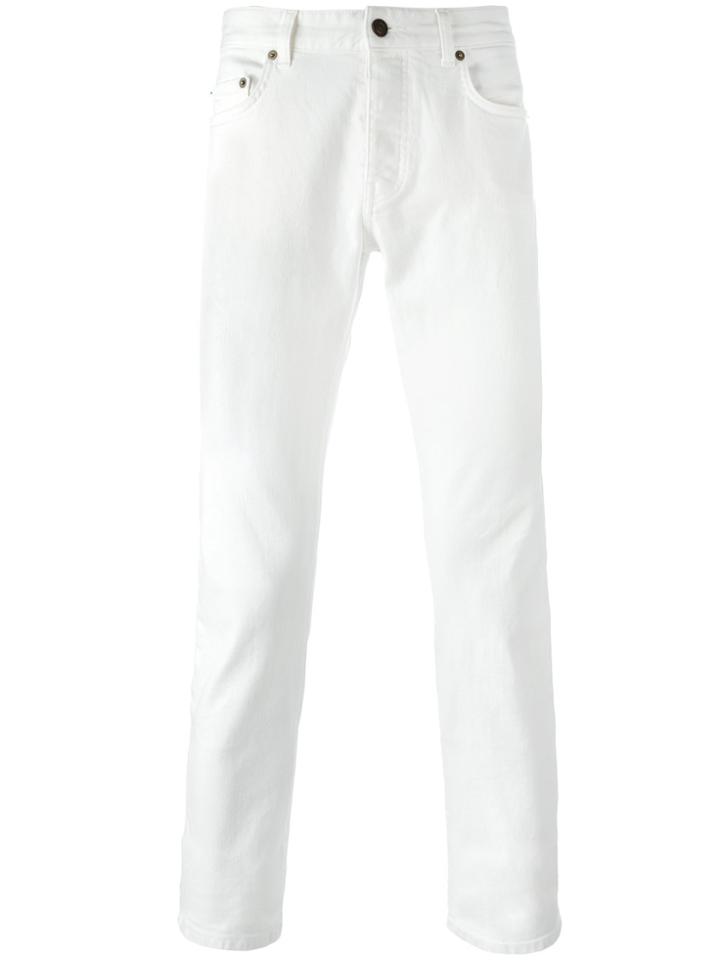Saint Laurent Classic Slim-fit Jeans - White