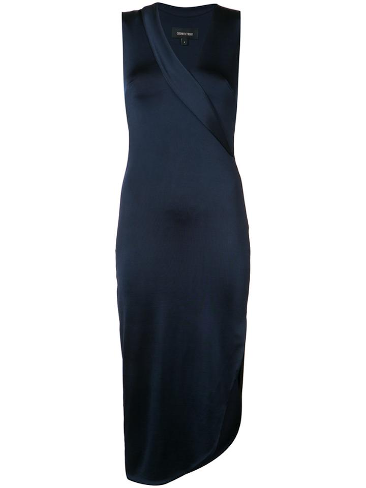 Cushnie Et Ochs Wrap Front Midi Dress - Blue
