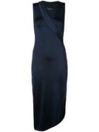 Cushnie Et Ochs Wrap Front Midi Dress - Blue