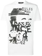 Dsquared2 'dyed Rules' T-shirt, Men's, Size: Large, White, Cotton