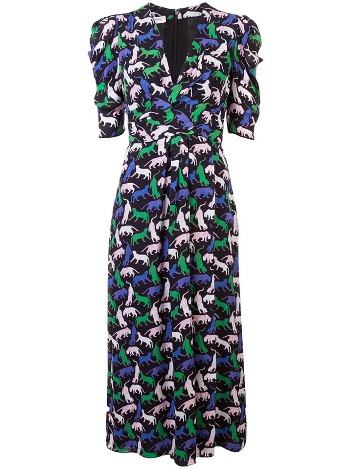 Carolina Herrera Animal Print Dress - Black