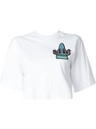 Msgm Embroidered Alligator Wide T-shirt