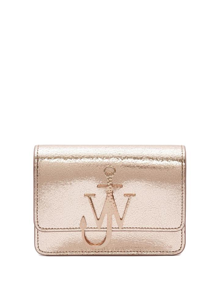 Jw Anderson Metallic Anchor Logo Bag - Brown