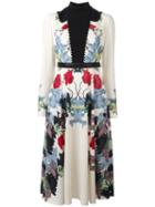 Antonio Marras Floral Print Dress, Women's, Size: 38, Nude/neutrals, Polyester/polyurethane/spandex/elastane/viscose