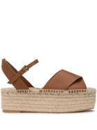 Mercedes Castillo Ankle Strap Espadrilles - Brown
