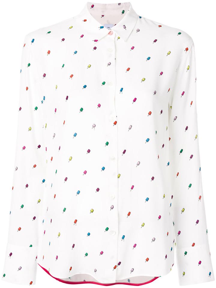Ps By Paul Smith Ice Lolly Print Shirt - White