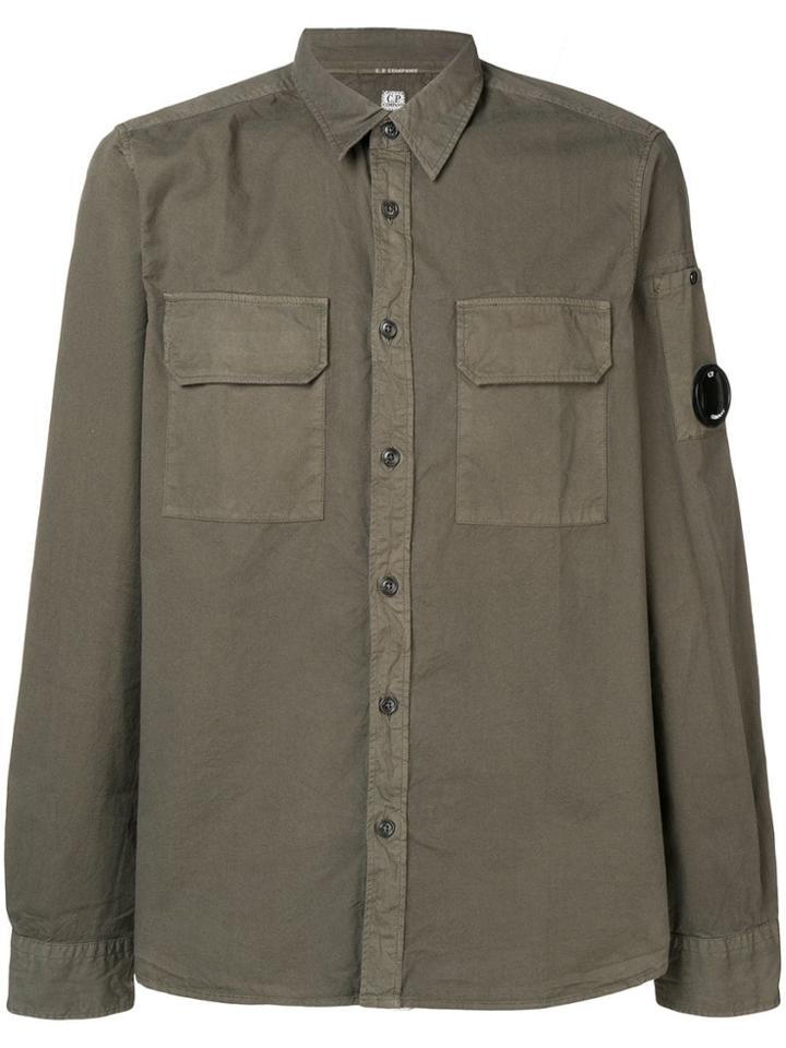 Cp Company Pocket Detail Shirt - Green