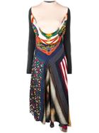 Marine Serre Deconstructed Dress - Blue