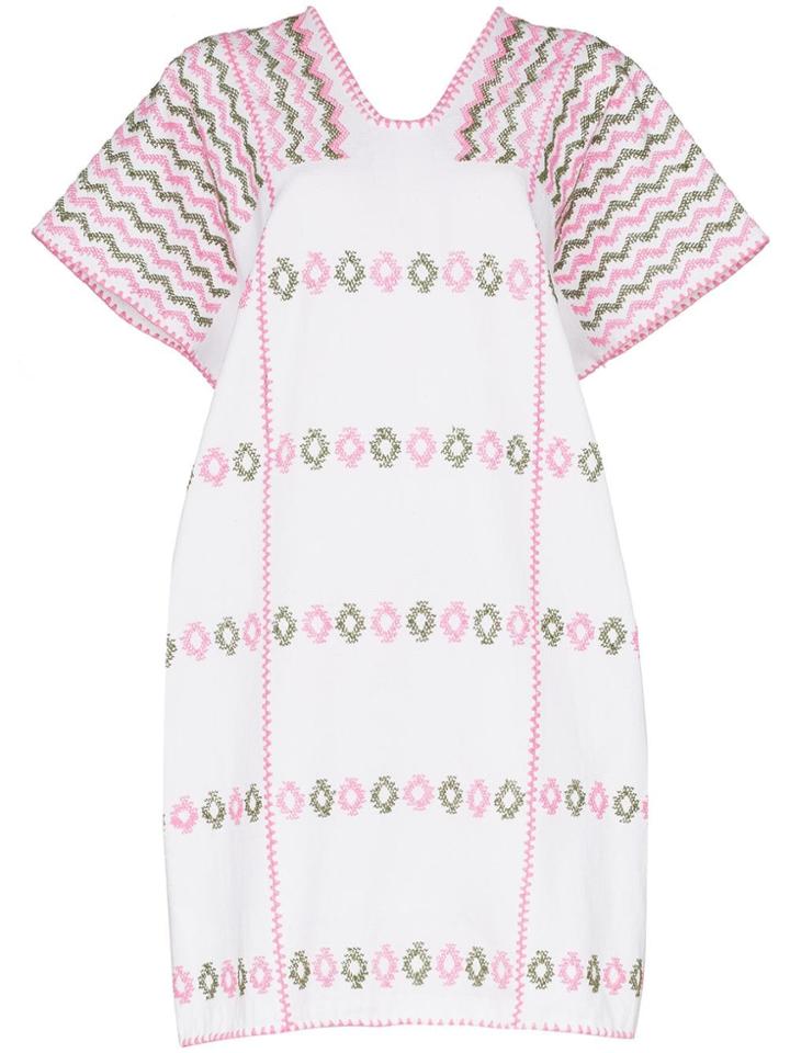 Pippa Holt Embroidered Kaftan Dress - White
