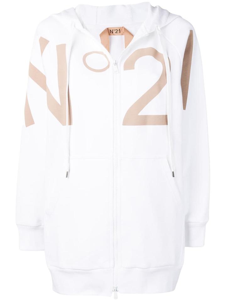 No21 Oversized Hoodie - White