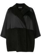 Gianluca Capannolo Oversized Draped Coat - Black