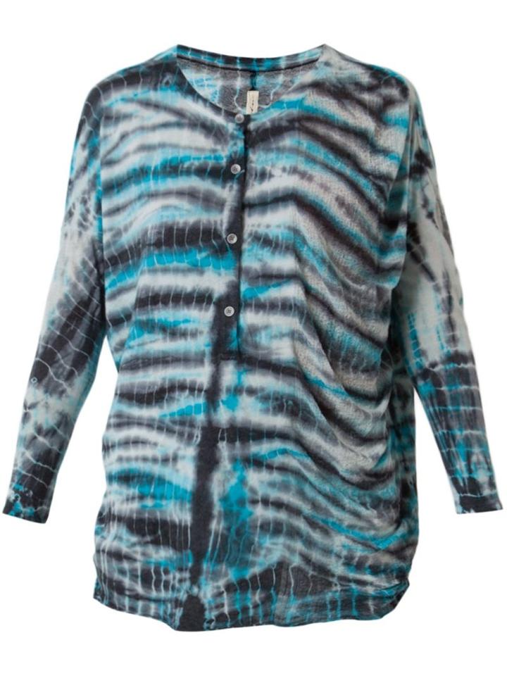Raquel Allegra Tie-dye Shirt, Women's, Size: 0, Blue, Cotton/polyester