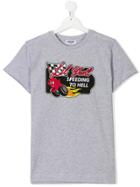 Moschino Kids Racing Graphic T-shirt - Grey
