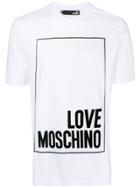Love Moschino Large Logo Patch T-shirt - White