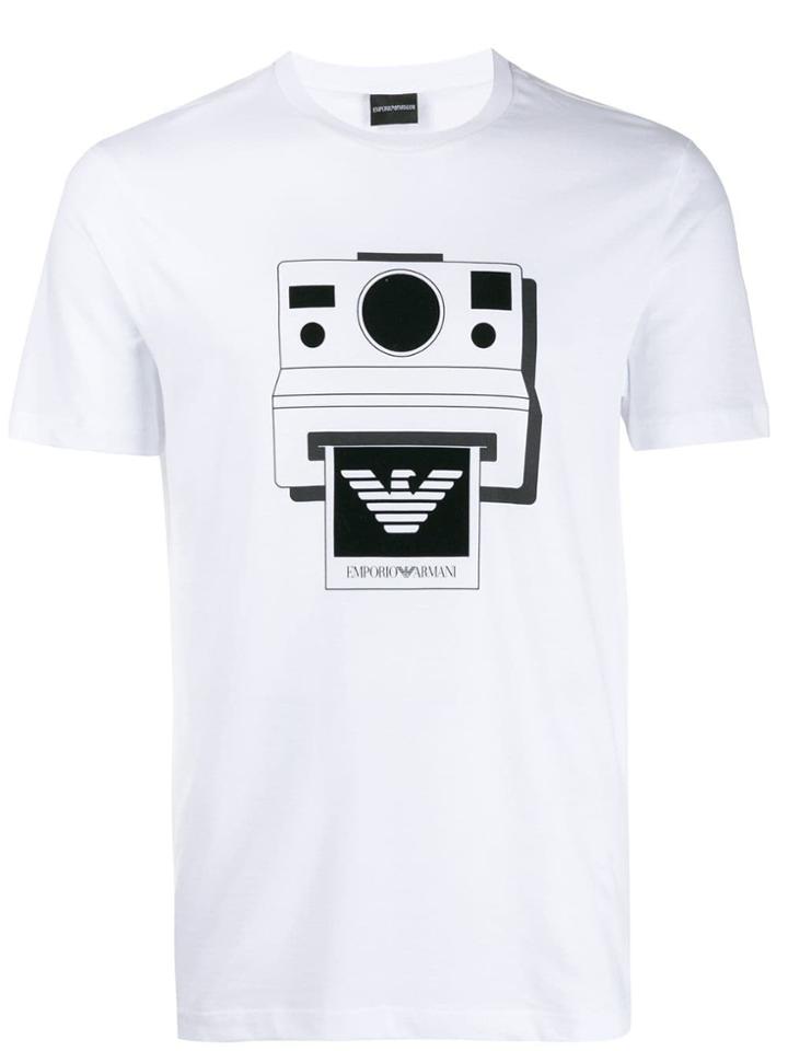 Emporio Armani Contrast Logo T-shirt - White