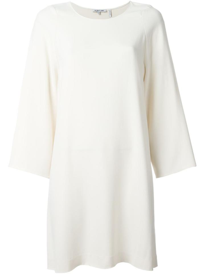 Helmut Lang Round Neck Shift Dress - Nude & Neutrals