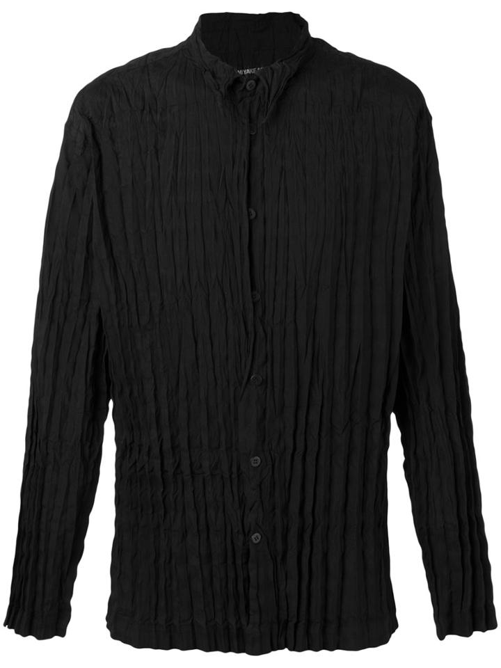 Issey Miyake Men Torus Shirt, Size: 5, Black, Cotton/polyester