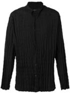 Issey Miyake Men Torus Shirt, Size: 5, Black, Cotton/polyester
