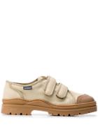 Jacquemus Contrast Touch-strap Sneakers - Neutrals