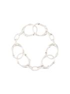 Takahiromiyashita The Soloist Bone-shaped Bracelet - Silver