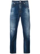 Love Moschino Straight Stonewash Jeans - Blue