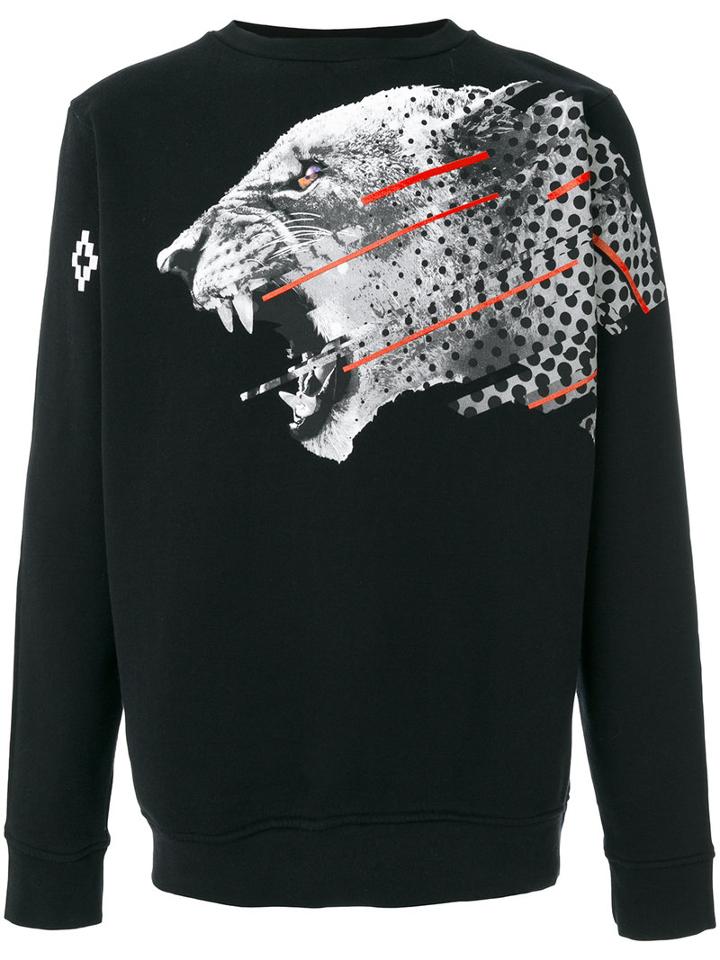 Marcelo Burlon County Of Milan - Sham Printed Sweatshirt - Men - Cotton/spandex/elastane - S, Black, Cotton/spandex/elastane