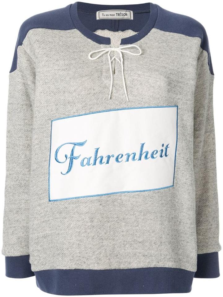 Tu Es Mon Trésor Fahrenheit 451 Sweatshirt - Grey