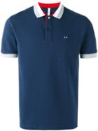 Sun 68 Contrast Polo Shirt, Men's, Size: Xxxl, Blue, Cotton/spandex/elastane